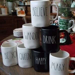 Rae Dunn coffee mugs